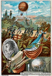 Transport du ballon Entreprenant de Maubeuge à Charleroi, 1794