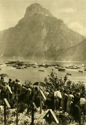 Traunstein et Traunsee, Haute-Autriche, vers 1935