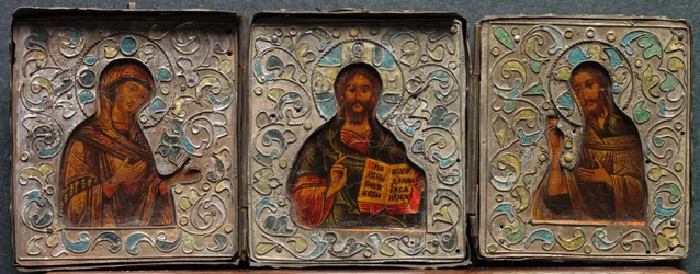 Triptyque avec le Christ, la Vierge et Saint Jean l