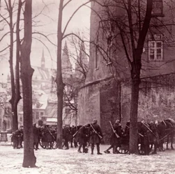 Troupes, Aix-la-Chapelle, Allemagne, vers 1914-1918