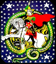Trotski terrassant le dragon contre-révolutionnaire, affiche, 1918