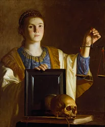 La Vérité présentant un miroir aux vanités du monde, vers 1620-1630