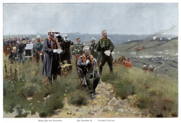 Tsar Alexandre II de Russie et son état-major, 1900