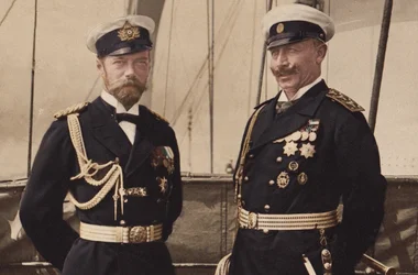 Tsar Nicolas II et Kaiser Wilhelm II à Björkö, 1905