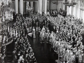 Tsar Nicolas II à la cérémonie d