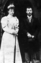 Tsarine Alexandra Feodorovna et Tsar Nicolas II de Russie, vers 1900