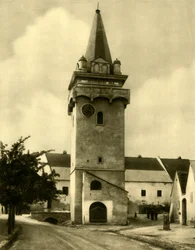 Türkenturm, Breitenbrunn, Burgenland, Autriche, vers 1935