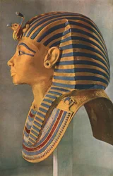 Masque mortuaire de Toutankhamon, 1323 av. J.-C., vers 1910-1935