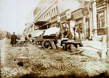 Rue Tverskaya-Yamskaya, Moscou, Russie, 1911