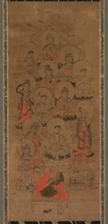 Douze Bouddhas et Kobo Daishi Jusanbutsu, fin du 17e siècle