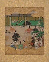 Douze scènes du Conte de Genji, milieu du 17e siècle