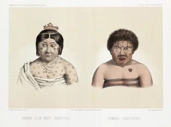 Deux femmes Guaycuru, Amérique du Sud, c 1843-1847