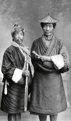 Deux hommes Sikkimais, c1910