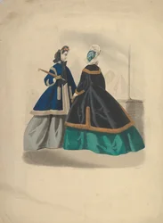 Deux femmes portant des manteaux, 1863-64