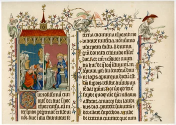 Deux scènes bibliques, fin 14e siècle