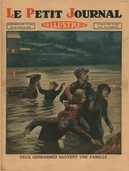 Deux policiers sauvent une famille, 1930
