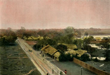 Un Village Tonkinois, Village au Tonkin, 1900