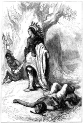Uncas et Miantonomoh, 1643 vers 1880