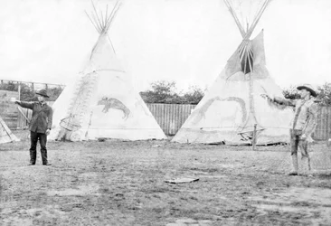 États-Unis : Le spectacle du Far West de Buffalo Bill - vers 1880