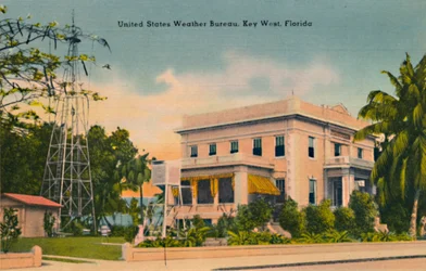 Bureau météorologique des États-Unis, Key West, Floride, vers 1940