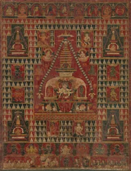 Ushnishavijaya intronisé dans le ventre d