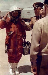 Valentina Tereshkova, cosmonaute russe, Cosmodrome de Baïkonour, URSS, 16 juin 1963