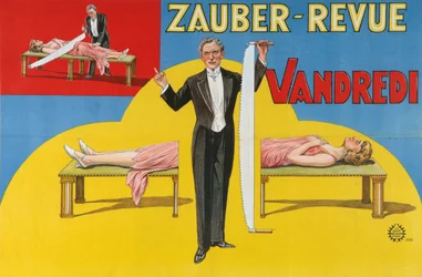 Affiche de la revue magique Vandredi, 1923