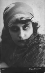 Vera Kholodnaya, actrice de cinéma muet russe, 1916