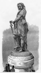 Mémorial de Vercingétorix à Alésia, près de Dijon, France, 1882-1884