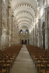 Nef de la basilique de Vézelay, Vézelay, France