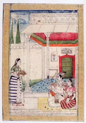 Vibhasa Ragini, Album Ragamala, École du Rajasthan, 19ème siècle