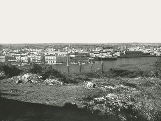 Vue à travers la baie, La Havane, Cuba, 1895