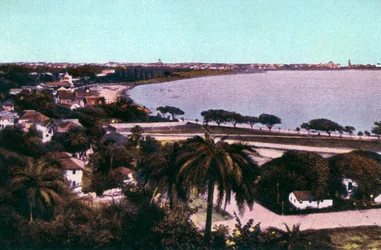 Vue de Malabar Hill, Bombay, Inde, début du 20e siècle