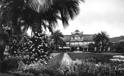 Vue des jardins Albert I et du Casino, Nice, sud de la France, début du 20e siècle