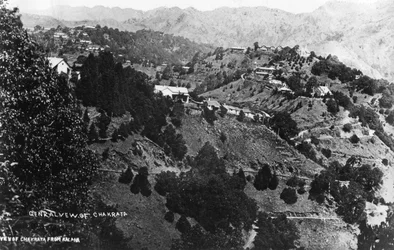 Vue de Chakrata depuis Kalana, Inde, 1917