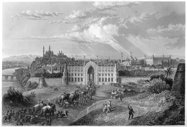 Vue de Lucknow, Inde