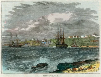 Vue de Nassau, Bahamas, vers 1880