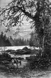 Vue de la Caroline du Nord, fin du XVIIIe siècle, c1880