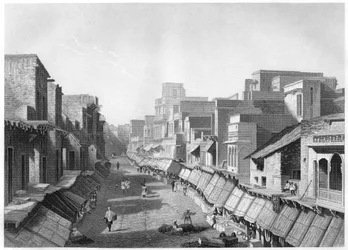 Vue de la rue principale, Agra