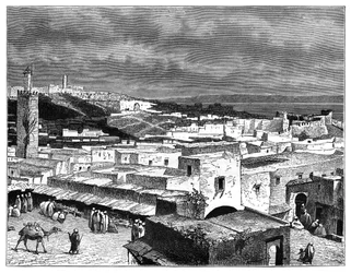 Vue de Tanger, Maroc, depuis la terre, c1890