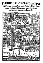 Vue de Venise, gravure sur bois, 1521