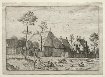 Vue de villages dans le Brabant et la Campine : bergers avec troupeau, vers 1559
