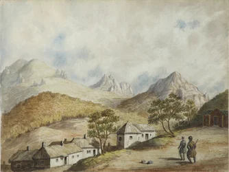 Vue de Zheleznovodsk, 1842