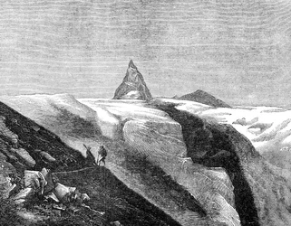 Vue du Cervin, fin du XIXe siècle