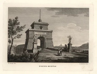 Vue du pont Milvius, Rome