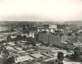 Vue de la ville de Prague, Tchécoslovaquie, 1895