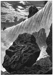 Vue des chutes du Niagara, 1877