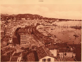 Vue prise du Mont Chevalier, Cannes, 1930