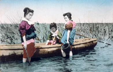 Carte postale française vintage, vers 1900