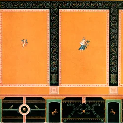 Décoration murale, Pompéi, Italie, 1928
